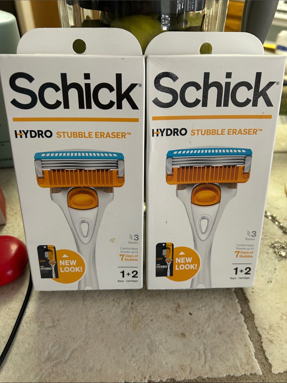 Schick Hydro Stubble Eraser Razor - White & Orange